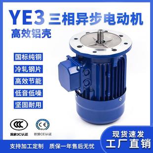 0.55 2.2 0.75 1.5 4KW铝壳电机380V 1.1 YE3三相异步马达0.37