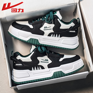男款 休闲运动鞋 2025秋季 厚底皮面防水青少年网红爆款 新款 回力板鞋