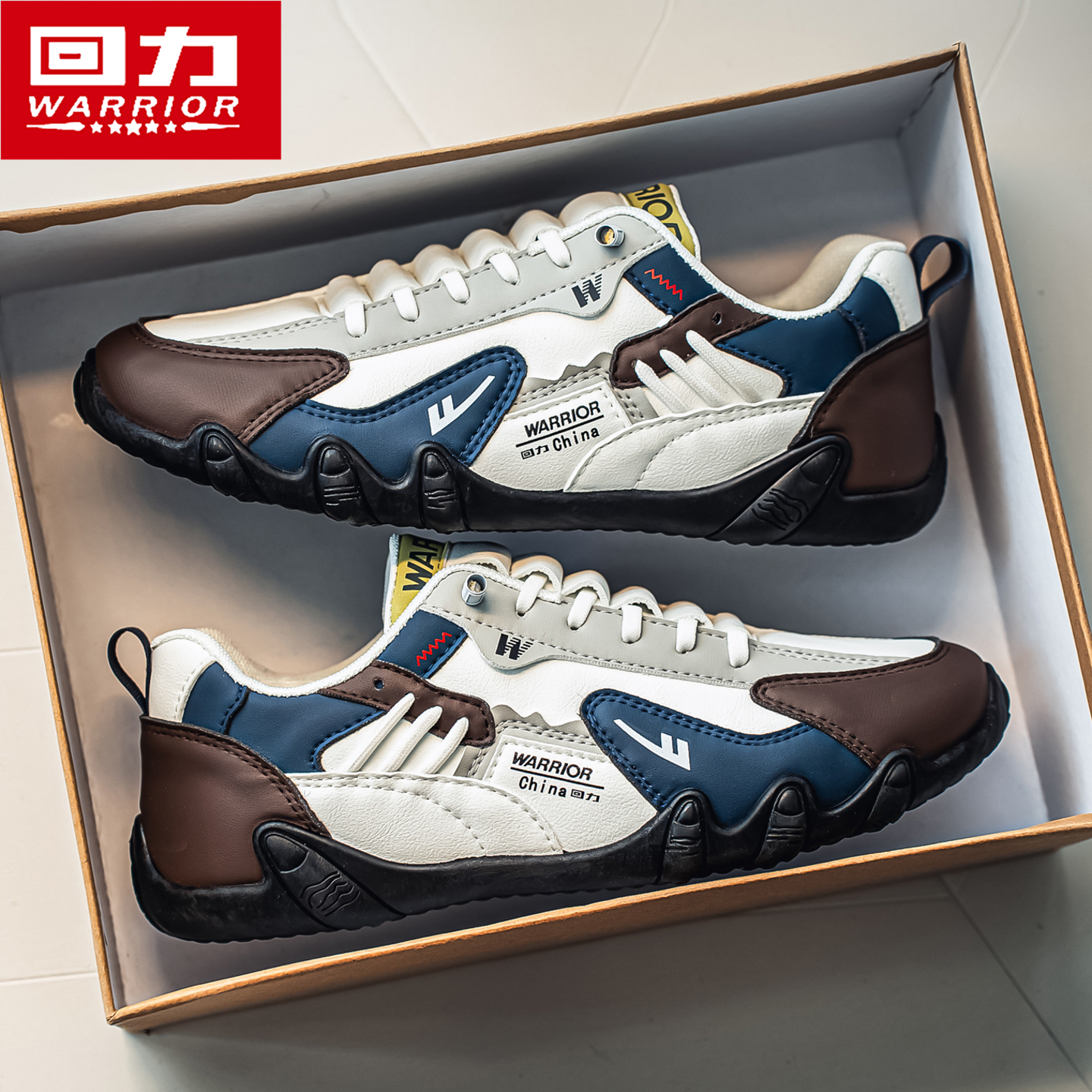 回力八爪鱼男鞋2025冬季新款一脚蹬高级感痞帅休闲阿甘运动跑步鞋