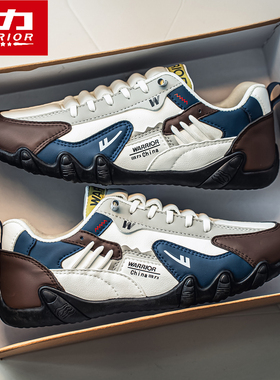 回力八爪鱼男鞋2026冬季新款一脚蹬高级感痞帅休闲阿甘运动跑步鞋