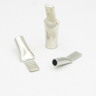 C45系列鸭嘴式 DZ47断路器专用插片线耳铜鼻子裸端头 接线端子紫铜