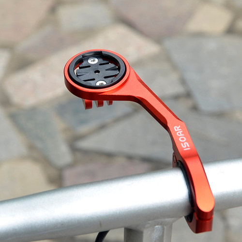 铝合金码表延长支架 延伸摄像机吊装灯座 适用于黑鸟迈金行者小G+