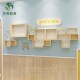 幼儿园文化主题墙贴装 饰成品楼梯环创实木立体框风采鹿走廊布置