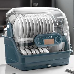 厨房碗碟碗盘收纳箱餐具碗筷分层沥水碗架放碗盒带盖子消毒碗盘柜