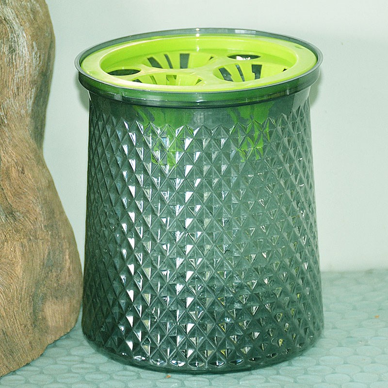 繁星款三孔水培透明塑料懒人花A盆定植蓝虎皮兰发财树富贵观音竹