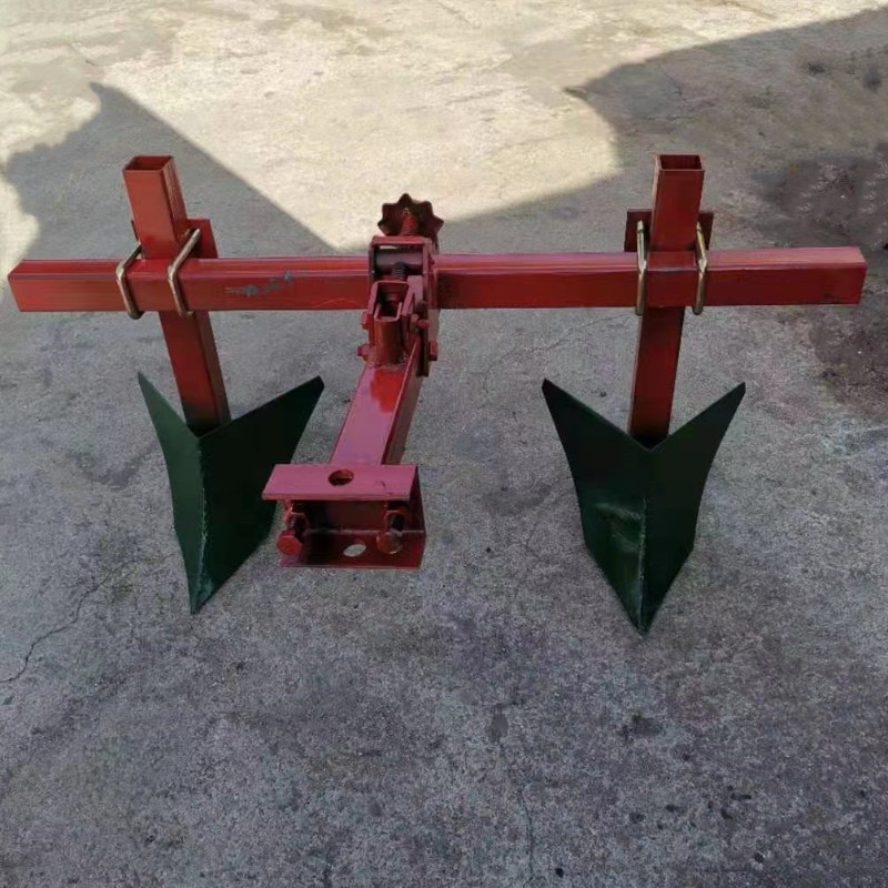 手扶双行开沟器开沟犁p可调式手扶多功能小型果园施肥开沟起垄器
