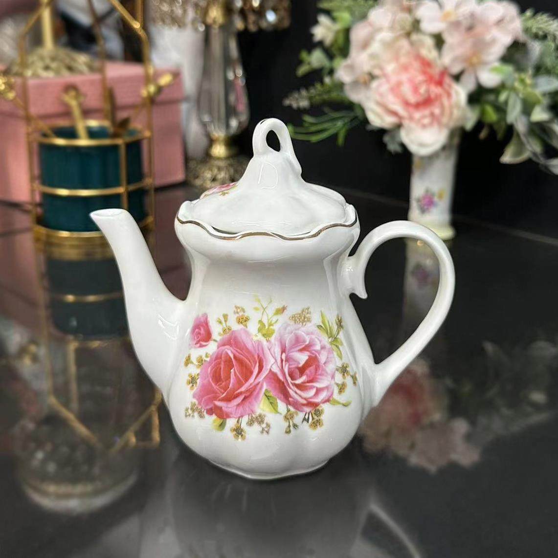 陶瓷耐高温小油壶酱醋壶小茶壶家用餐厅饭店实用陶瓷小壶多个器型