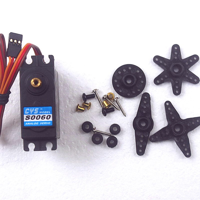 CYS S0060 56g/6kg 5-7.2V模拟金属齿轮舵机 车 船 固定翼用