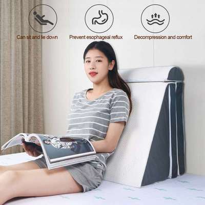 多功能靠背带半圆三角楔形枕头记忆海绵午睡垫办公室腰垫