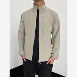 板正！美式Lu同款SJ夹克高端立领软壳休闲运动户外薄款外套男春秋