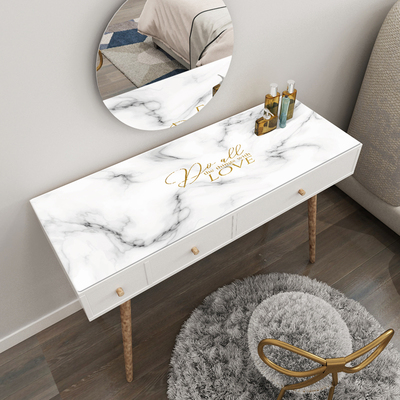 网红轻奢风e化妆台桌布电视柜梳妆台桌垫高级感免洗防水美甲桌面