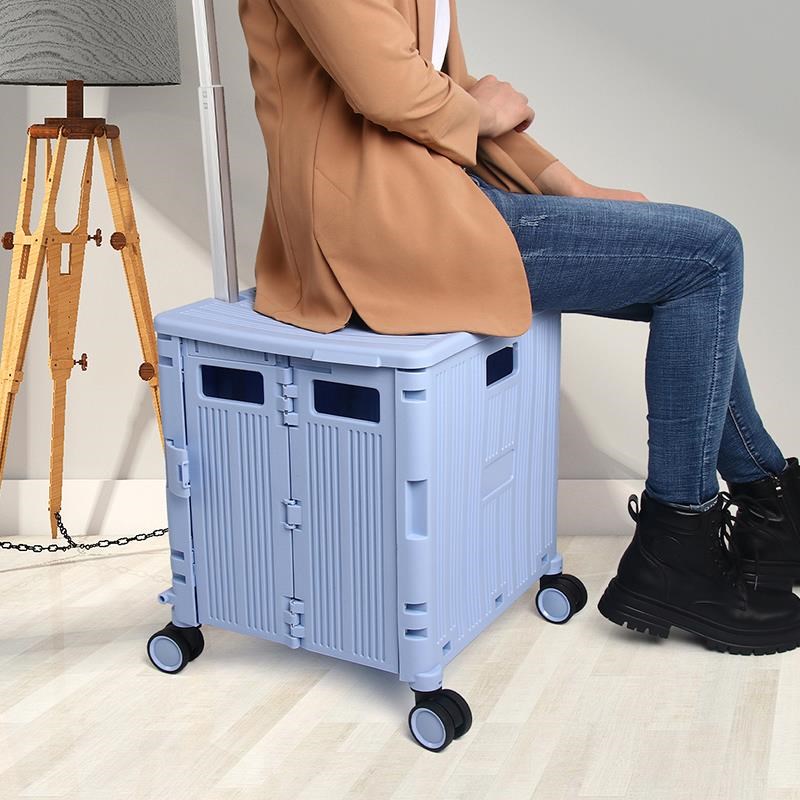 买菜车小拉车g家用折叠便携购物车推车拖车拉杆手拉车可坐人买菜