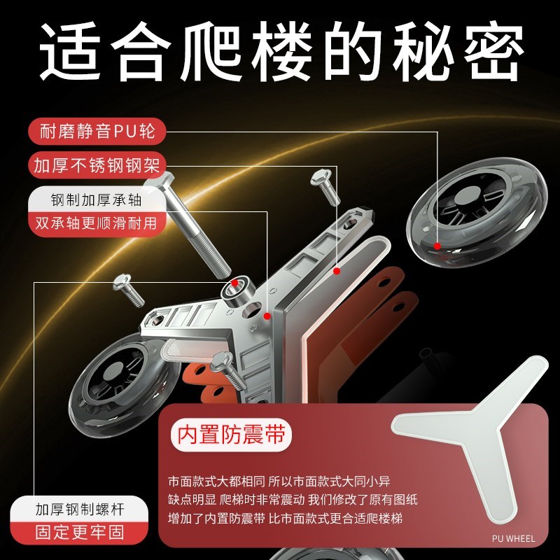 买菜小拉车家用轻便可折叠快递超市E购物搬运拉货爬楼梯神器小推