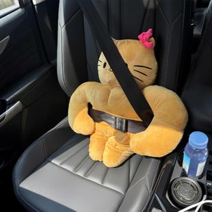 汽车靠垫腰靠护腰枕头女司机专用主副驾驶座垫后排装 饰玩偶摆件