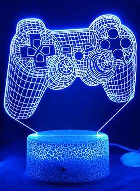 电脑桌氛围灯摆件家居饰品创意科技感礼物电竞房间布置桌搭装饰