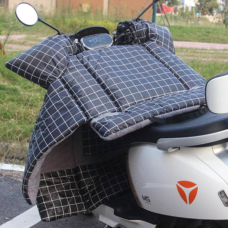 电动车挡风被冬季加绒加厚防水电瓶机车防风罩防寒冬款四季通用