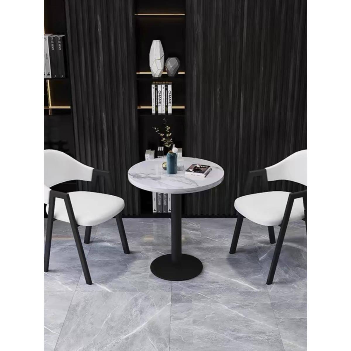 北欧家用阳台小茶几网红宾馆酒店圆形茶桌简约休闲奶茶店桌椅组合