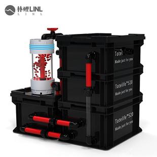 工业风鱼缸周转箱过滤配件全套底滤过滤箱周转盒内置水泵大小号