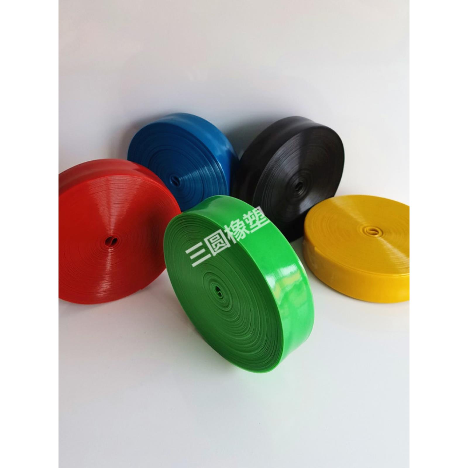 三圆PVC塑料带相色带阻燃绝缘彩带挤塑带电工胶带 无胶性24宽加厚