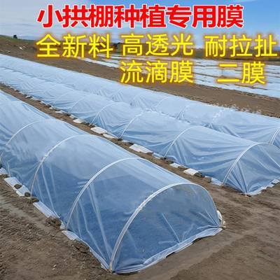 农用小拱棚膜加厚透明塑料薄膜种菜专用膜塑胶布保温防寒大棚地膜