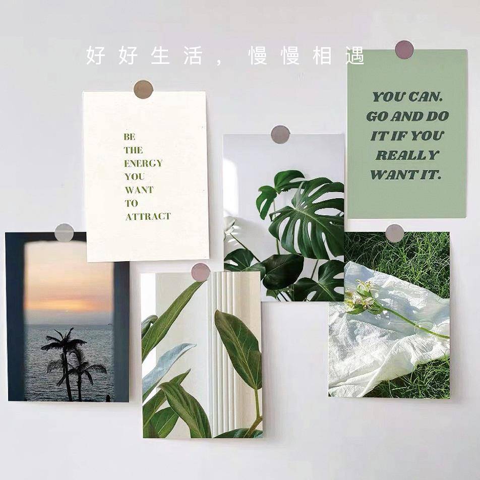 ins治愈风景墙贴海报卡片民宿客厅卧室宿舍床头墙壁装饰墙纸照片