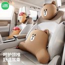 汽车头枕护颈枕车载座椅靠垫护腰可爱卡通车用靠枕儿童抱枕腰靠