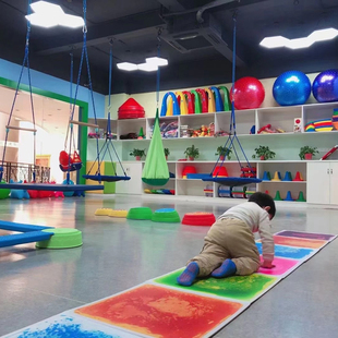 早教液体地垫爬爬垫儿童感统训练室游戏垫子宝宝跳垫拼接爬行毯