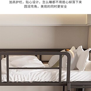 铁艺高架床上床下桌阁楼上层覆式二楼床省空间上铺悬空床
