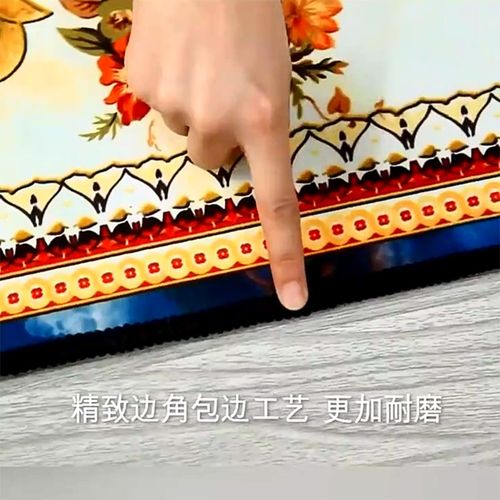 入户门地毯复古风格吸水耐脏家用过道门厅玄关地垫大门口地毯