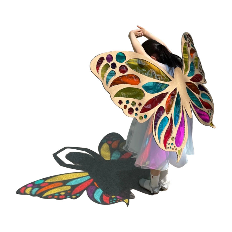 彩色玻璃纸透光幼儿园手工教具识色灯膜绘画装饰膜美术纸