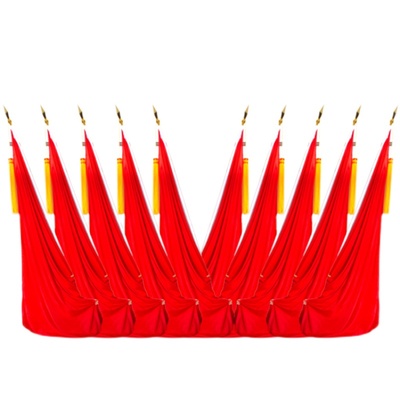 礼堂旗大型会议室背景旗帜主席台大会红旗少先队旗村委会幕布整套