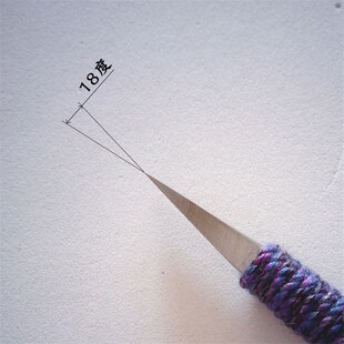 朱文篆刻刀鸟虫篆篆刻刀细朱文篆刻刀自制小角度白钢元朱文篆刻刀