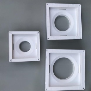 换气扇盖出风口罩子天花板可调风口抽风机挡板孔装饰排烟管通风口