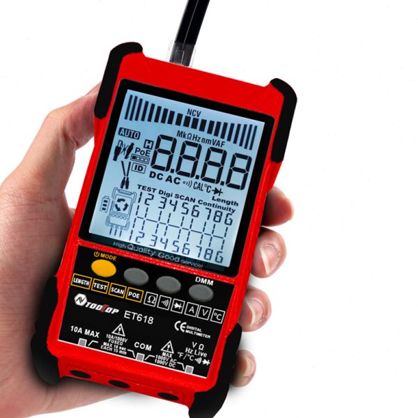 TOOLTOP ET618PRO网络寻线仪万用表二合一600米/1968英尺网线长度
