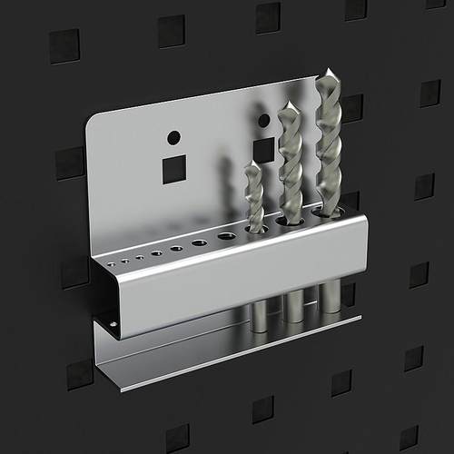 内六角扳手架钻头内六方储存架方孔工具挂板上墙洞洞板工具挂钩