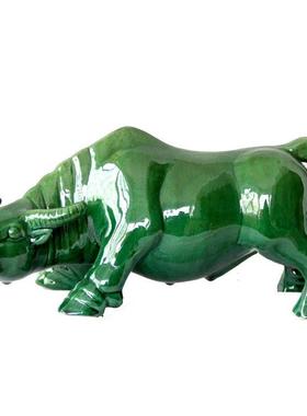 牛陶瓷牛黄牛水牛生肖牛摆件工艺品礼品家居卫生间补角摆件