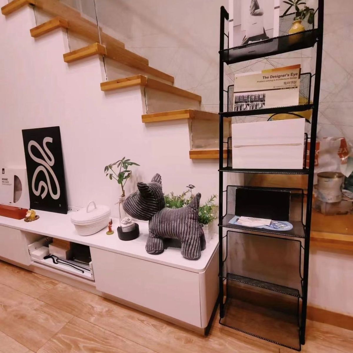 报刊cd架中古工作室拍摄展示杂志收纳落地书架艺术ins风置物架