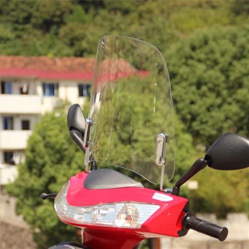 电动车挡风玻璃挡风板PC风挡透明四季通用挡风镜摩托车前挡风通用