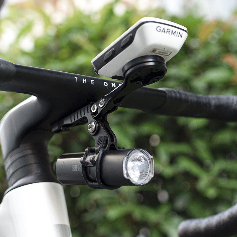 智骑公路自行车码表支架可调节一体把车灯相机延伸架单车吊装支架