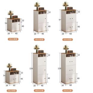 带锁储物柜 138组装 带门书柜书架宽40自由组合小木柜子高56