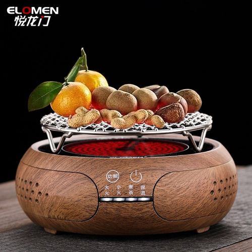 悦龙门围炉煮茶室内家用套装耐热玻璃煮茶壶烤茶炉插电电陶炉网红