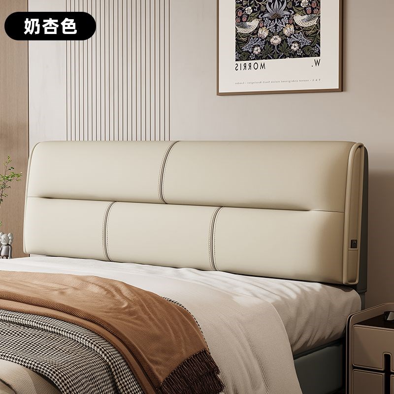 新款床头软包靠垫免洗科猫抓布木板D铁艺榻榻米床头罩可拆洗可定