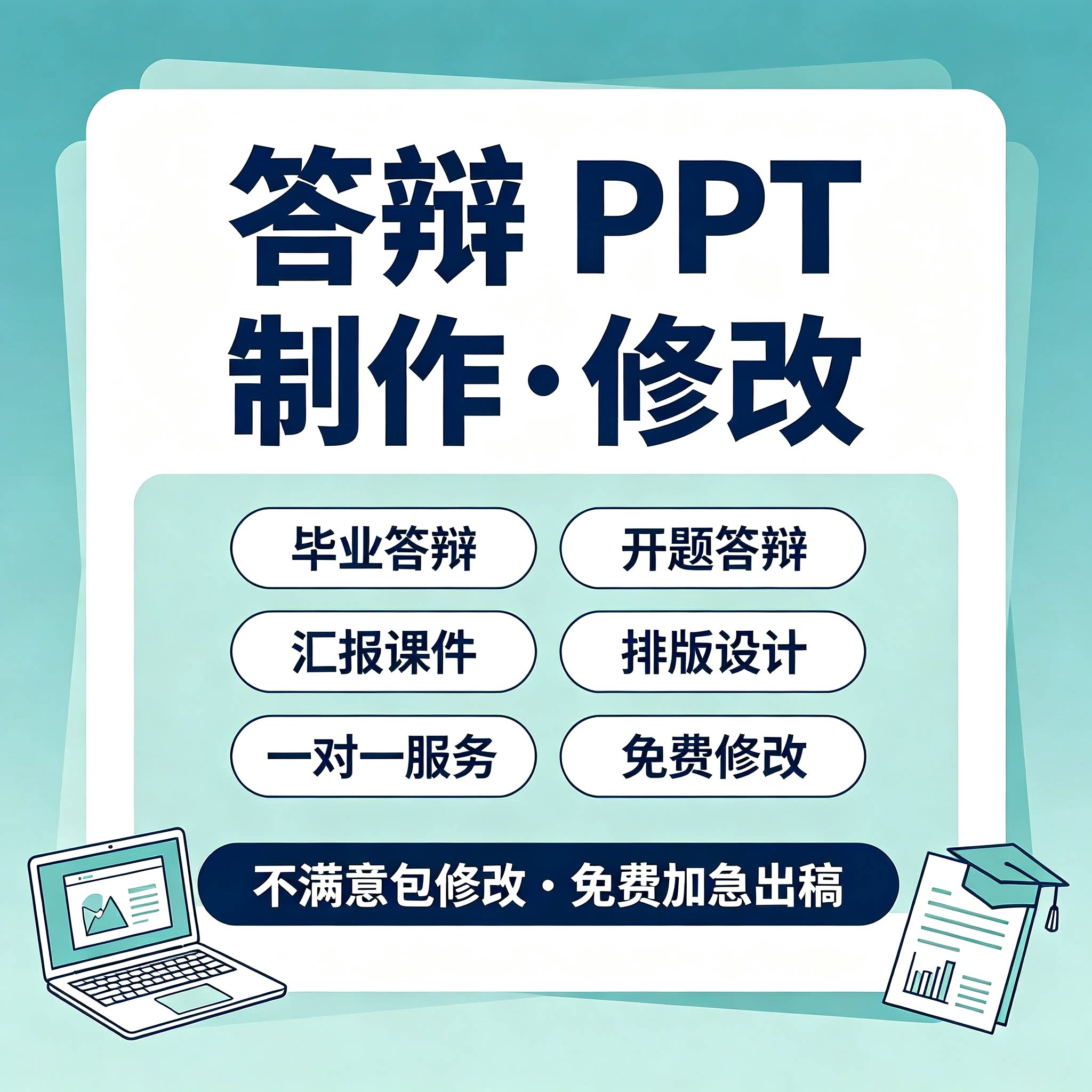 答辩ppt代制作做帮做演讲稿设计排版美化幻灯片修改开题汇报课件图片