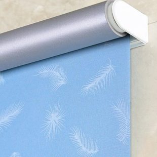 厕所卫生间厨房上下升降卷帘 办公室遮阳遮光百叶窗帘免打孔拉卷式