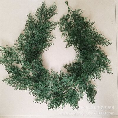 仿真绿植藤条 1.5米圣诞松针藤条人造花植物墙装饰PE水草藤条