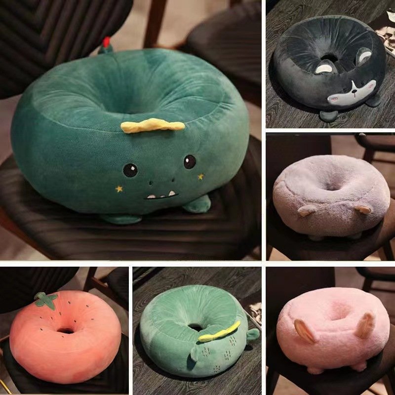 毛绒蒲团座垫 加厚圆形地板坐垫 学生可爱地上榻榻米坐垫夏季凉垫