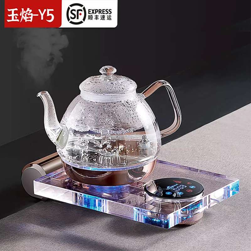 上水电热水壶玻璃底部自吸式抽水烧水壶壶可调温电动出水防干烧