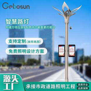 灯杆道路工程照明5G基站投光灯监控景观庭院灯一体路灯led灯户外