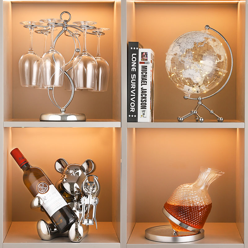 轻奢高档红酒杯架摆件酒柜装饰品家居餐边客厅202U3新款高端大气