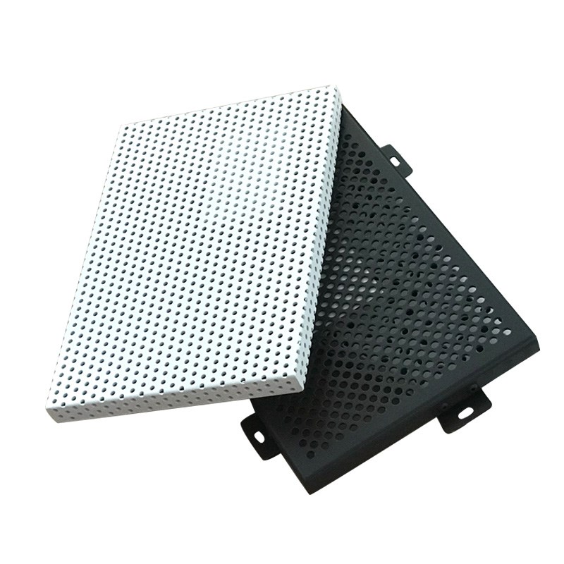 定制木纹铝单板会议室酒店装修仿木D纹方管转印氟碳漆铝板门头招